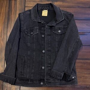 Kids Black Denim Jacket